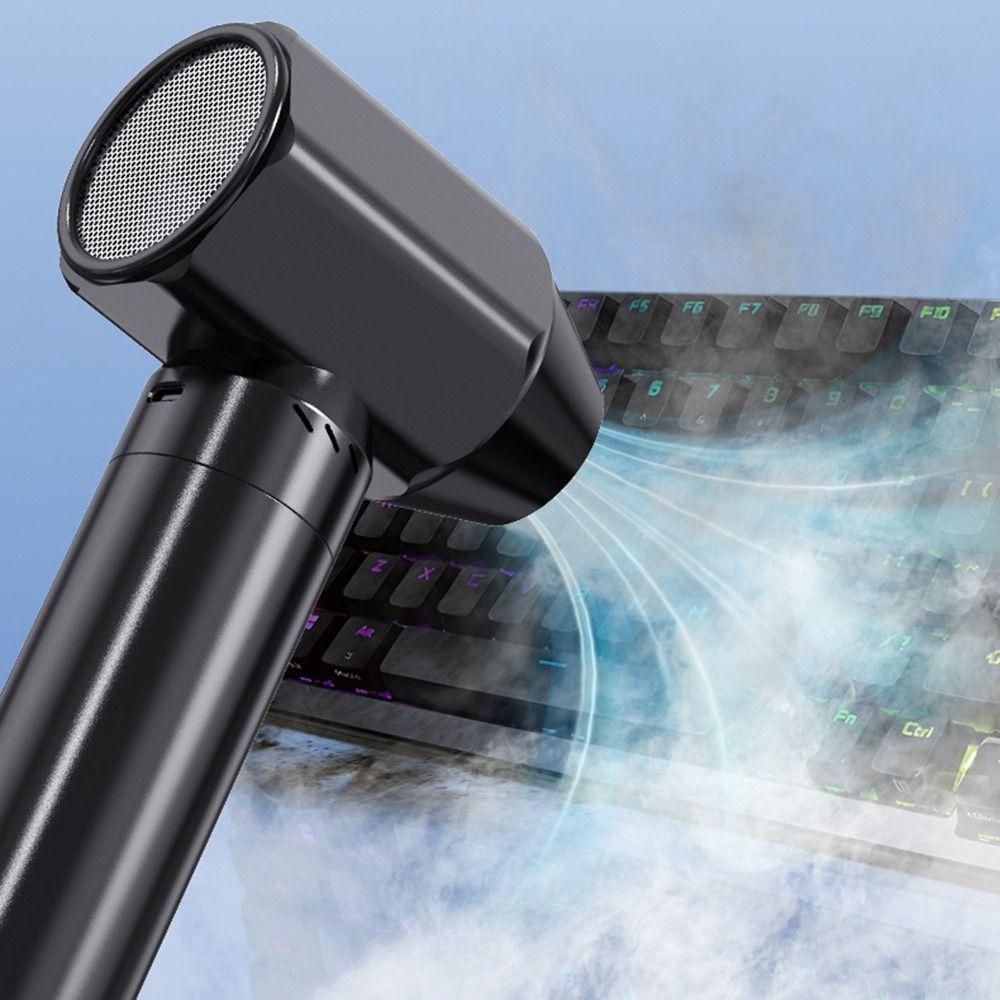 

High Power Cordless Handheld Blower Brushless Motor Compressed Air Duster Dust Cleaning Tools срібний