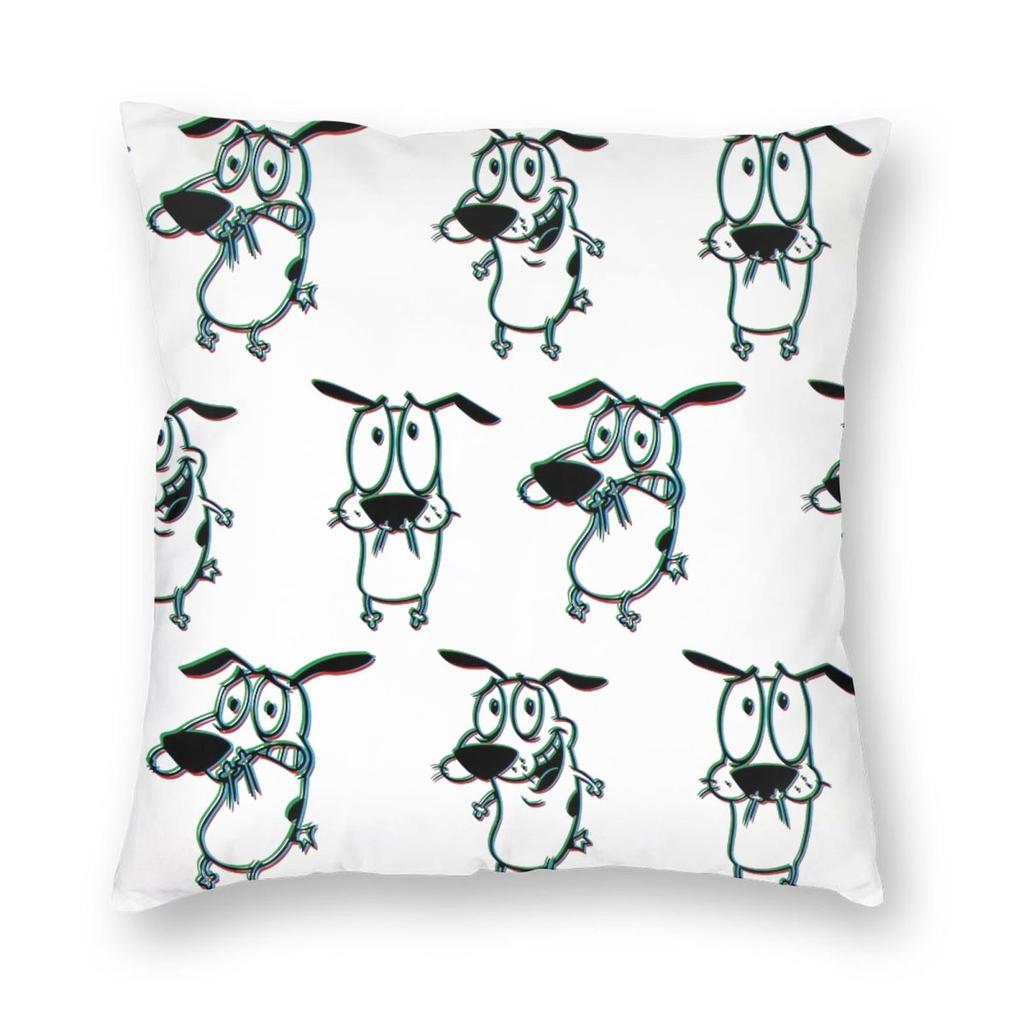 CCourages Cowardly Dog Cereal Box Pillowcase Soft Cushion Cover Decorative Throw Pillow Case Cover Home Drop Shipping cm