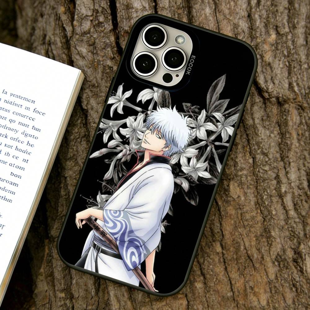 Gintama Phone Case For iPhone 17,16,15,14,13,12,11 Plus,Pro Max,XS,Colorful Silver Black Cover