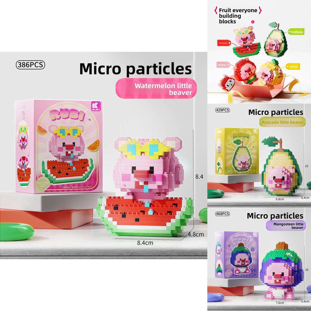 Loopy Fruit Plastic Building Blocks Set For Kids Educational Play