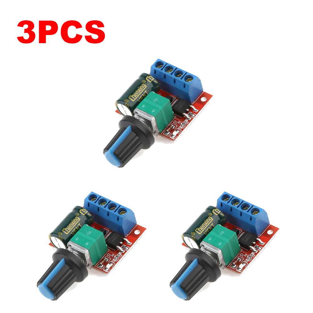1-5pcs 5A 90W PWM 12V DC Motor Speed Controller Module DC-DC 4.5V-35V Low Voltage Motor Speed Controller Adjustable Drive Module