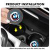2pcs Car Water Cup Mats Carbon Fiber Coaster Non-Slip Pad For BMW E36 E39 E87 E60 E46 E53 E90 F10 F20 F25 F30 X3 X5