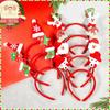 New Cartoon Christmas Tree Headband for Kids & Adults - Festive Party Hair Accessory