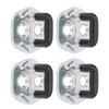 4 Pcs Metal Scratch Proof Door Lock Striker Plate Impact Resistant for Elgrand Skyline R32