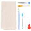 Punch Needle Stickerei Set DIY Dicke Wolle Kräftiges Messingrohr Garn Schere Werkzeuge Set