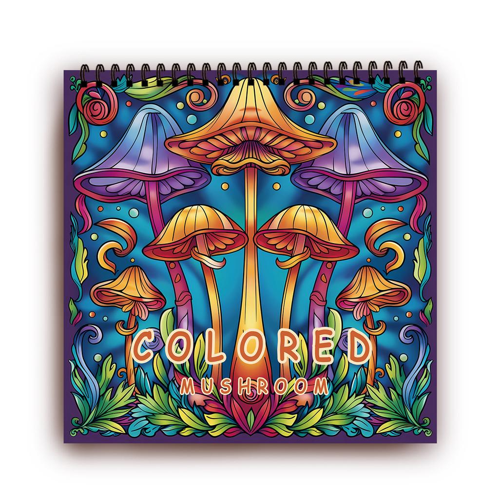 Spiral Colouring Book 30 Sheets 8.3x 8.3 Inches 100gsm Thick Paper, For Relief, Anxiety, Perfect for Many Holiday Gifts