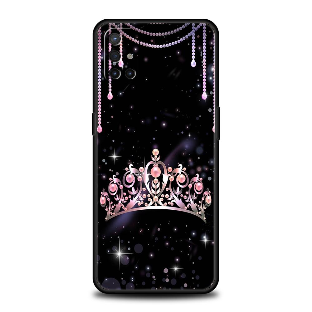 Diamond Crown Phone Case for Oneplus 11 10T Nord N100 N10 10 7 8 9 9R 7T 8T N200 CE 2 9RT Pro 5G Silicone Cover Shell Capas Bags