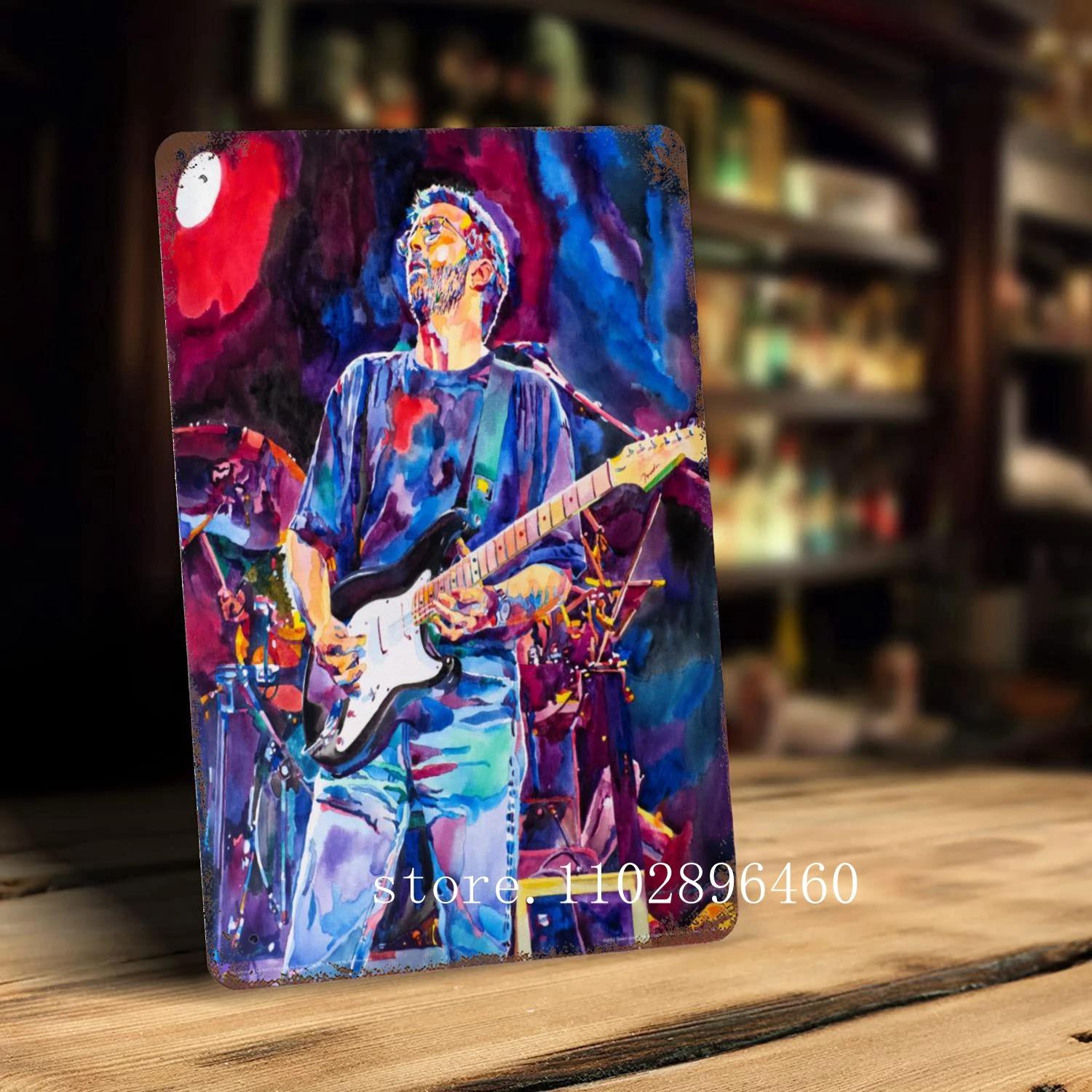 

eric clapton Metal Plaques & Signs wall decor Vintage Tin Signs Captain Metal Poster Decor for Bar Pub Club Wall Decoration 20x30cm（7.8x11.8inch）