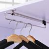 Telescopic Hanger Rods for Closet 2 Pcs Adjustable Design for Efficient Use