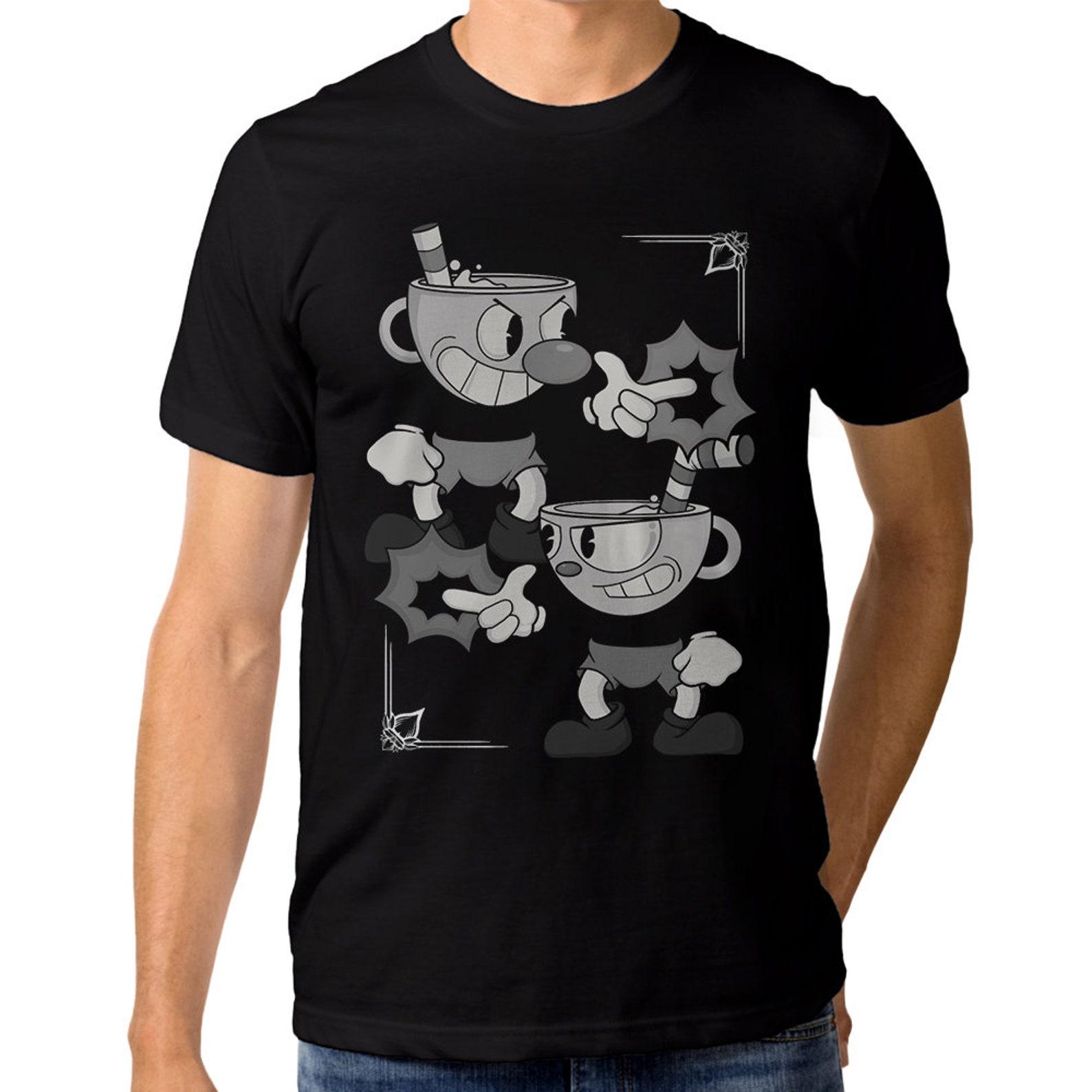 Cuphead and Mugman T-Shirt, Men s and Women s Sizes (drsh-289) L