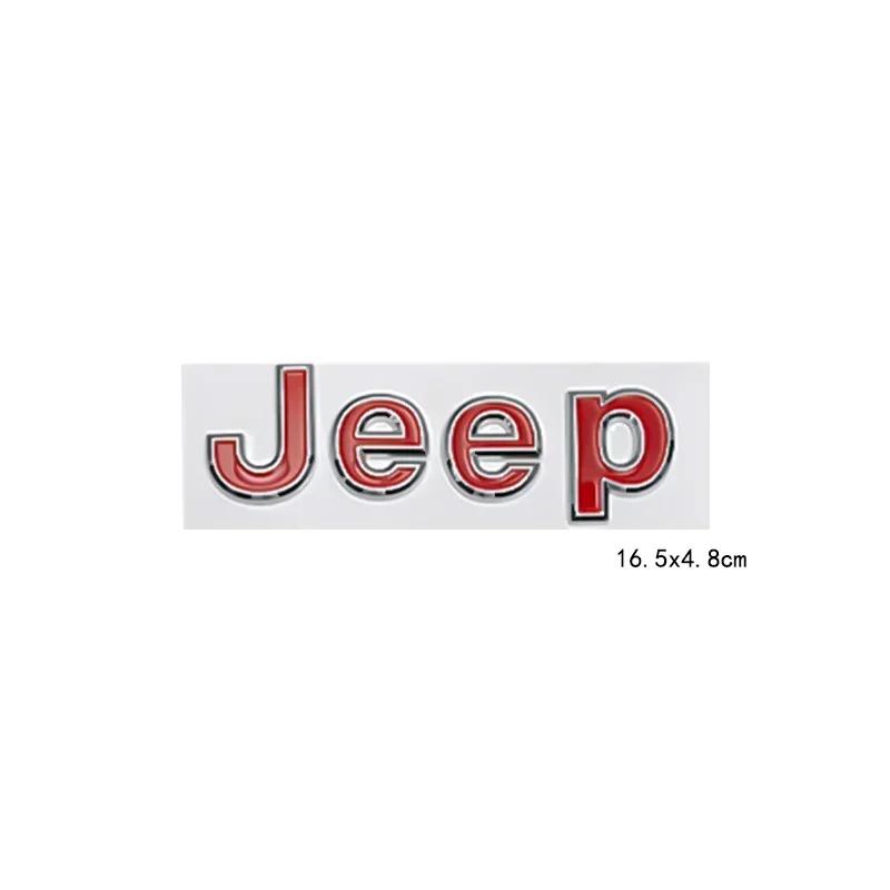 16.5cm Car Side Body Trunk Sticker Badge for Jeep Logo Wrangler Grand Cherokee Compass Renegade Patriot Rubicon Liberty JK XJ