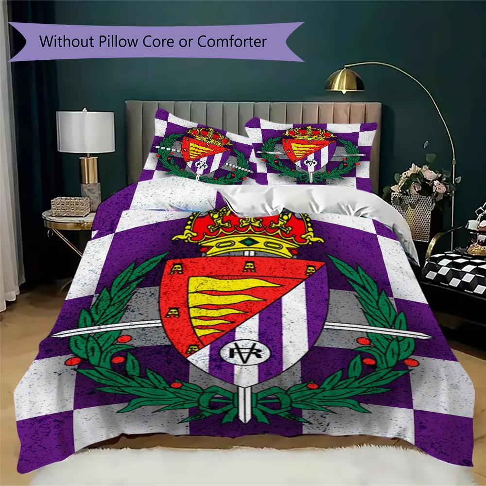 Set Copripiumino Trapuntato con Fantasia Real Valladolid Federa Decorazione per la Casa Regalo di Compleanno (1 * copripiumino + 2 * federe senza imbottitura)