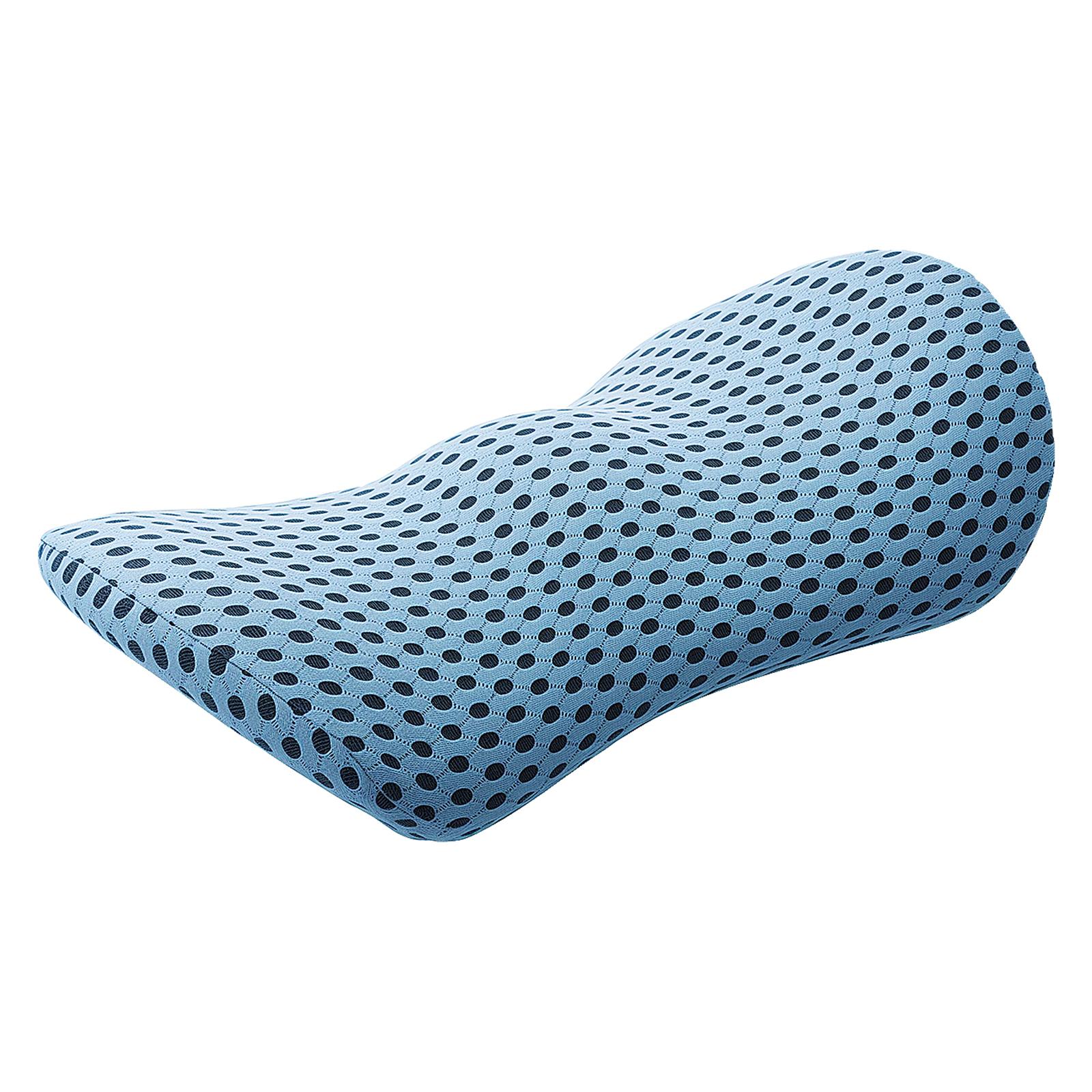 

Breathable Memory Waist Cushion Interior Accessories Lower Back Pillow Ergonomic Lumbar Cushion for Bed Office Chair Car Seat небесно-голубой