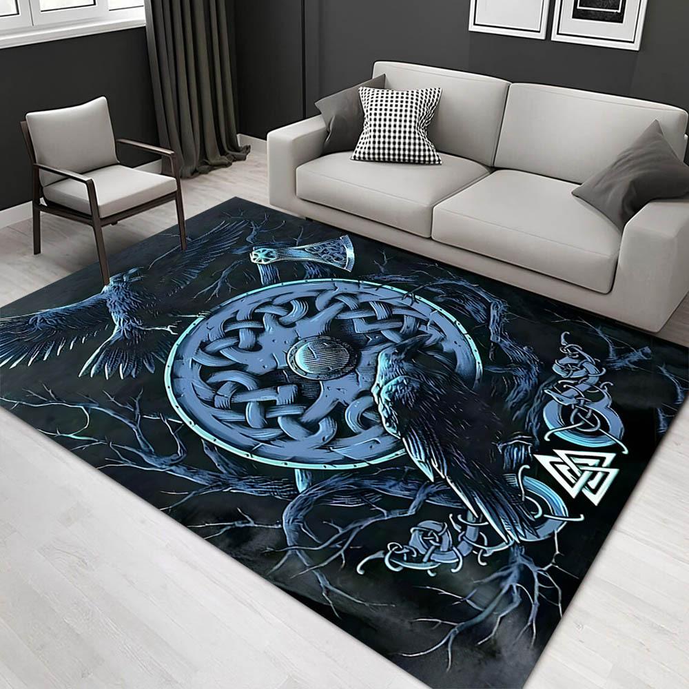 

1pc 1217922626Pattern Carpet, Area Rug For Living Room Bedroom Room Bed Chair Laundry Entryway Corridor Yard Non-slip Outdoor Camping Rug Fl 60cm by 90cm