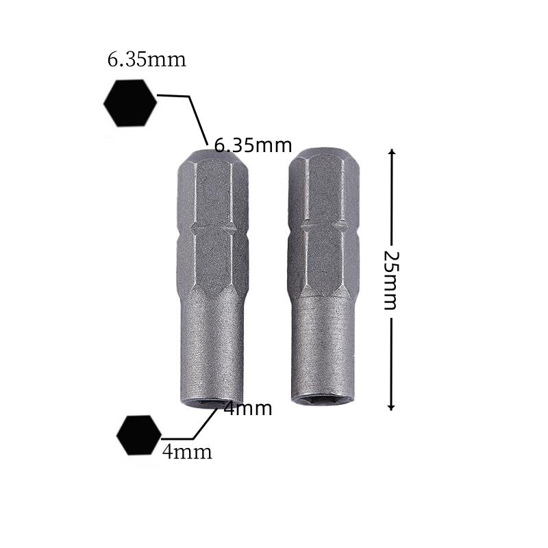 

1/4 шестигранный хвостовик 6,35 мм на 4 мм магнитный адаптер-конвертер для прецизионных отверток динамометрический ключ и микродержатель бит инструменты