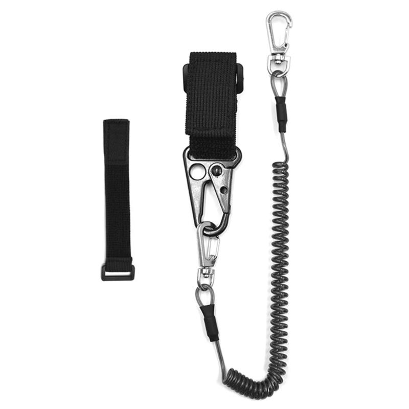Coiled Lanyard Fishing Lanyard for Fishing Rod and Fly Fishing Net, Fishing Rod Leash, Retractable Safety Tool Lanyard 1