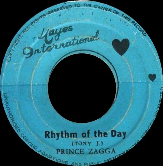 

7inch Record PRINCE ZAGGA Rhythm Of The Day NONE T Jayes Interna Jamaica Reggae Ska Dub Used