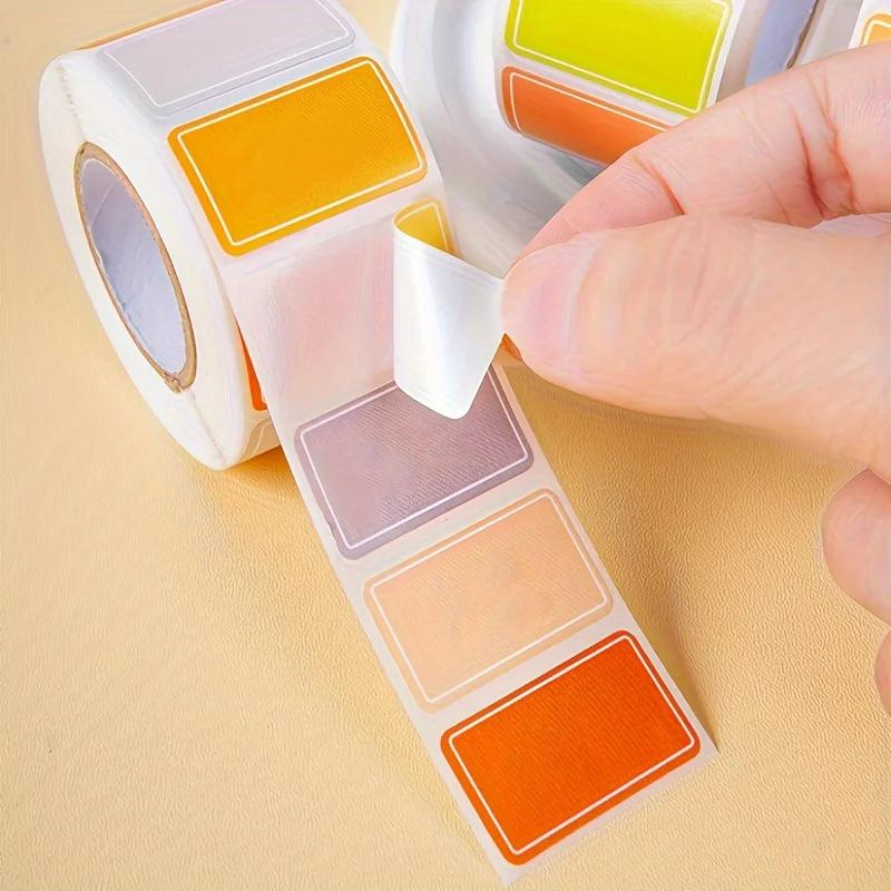 1000pcs/roll  Multi-purpose label Color label sticker label waterproof self-adhesive name label commodity food label sticker