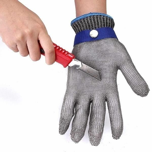 Hight Quality Anti-cut Gloves Safety Cut Proof Stab Resistant Stainless Steel Wire Metal Mesh Kitchen Butcher Cut-Resistant Safety Gloves