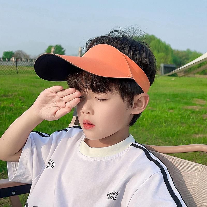 

Kids Sun Protection Hat - Seamless One-Piece, Empty Top Design, UPF50+ UV Blocking, Perfect for Summer Outdoor & Beach, Safe ONE SIZE FITS MOST