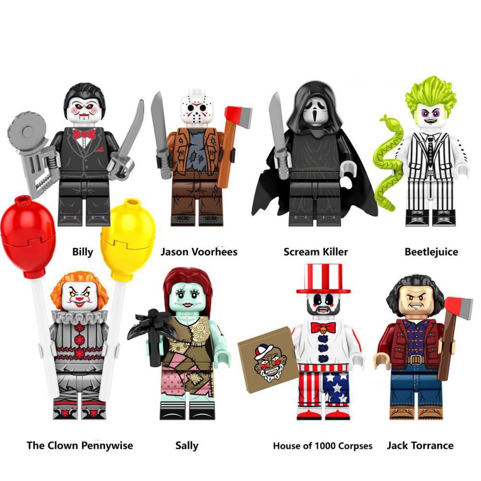 (24PCS Halloween) 33PCS Halloween Minifigures Building Blocks Toy