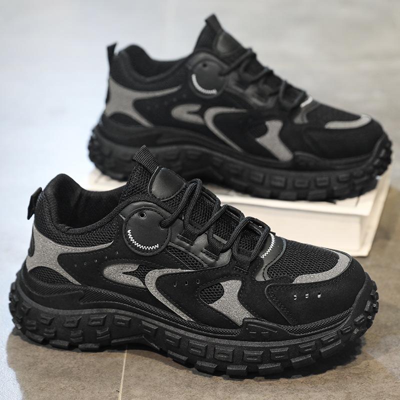 Men's Spring New Versatile Casual Shoes Platform Men's Heightening Shoes Trendy Sports Running Shoes