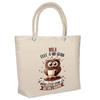 Beach Bag - PLANETEE - Insulated Mila Owl Grain - Cotton - Large Capacity - Printed In France