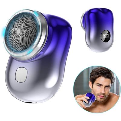 Digital Display Mini Shaver Portable Electric Shave Easy One-Button Use Rechargeable USB Rechargeable Shaver for Home Car Travel