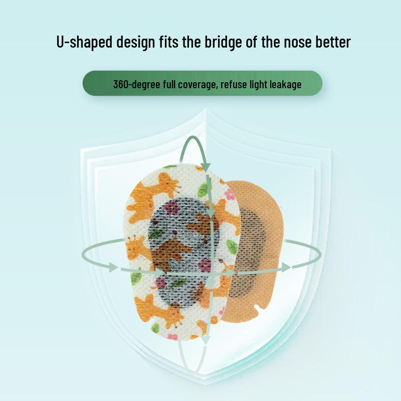 Silicone Gel Amblyopia Eye Patches for Monocular Correction and Post-Operative Vision Training