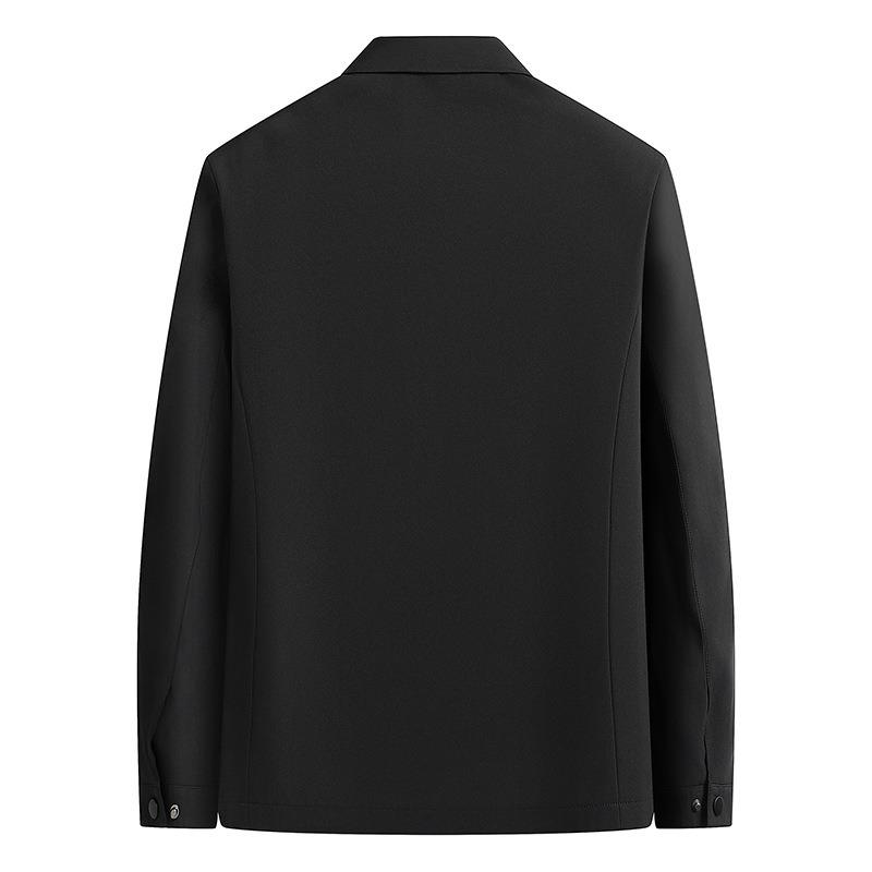 Spring and Autumn New Lapel Jacket Jacket Men's Business Executive Top Dad Spring and Autumn Business Style