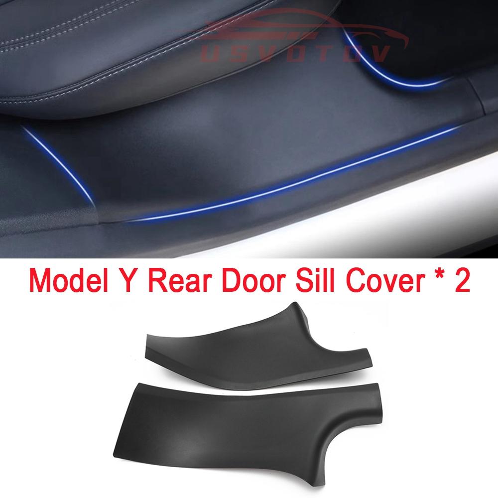 Kryt prahu zadních dveří pro příslušenství Tesla Model Y 2025 2025 2025 Ochranné lišty proti nečistotám Ochranná lišta Fólie Vítací pedál Kryty proti okopání