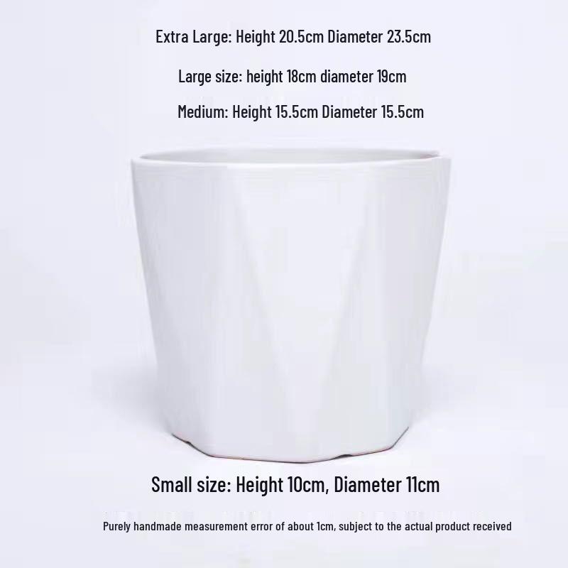 Extra Large Ceramic Flower Pot with Wheels, Ideal for Money Tree & Bird of Paradise