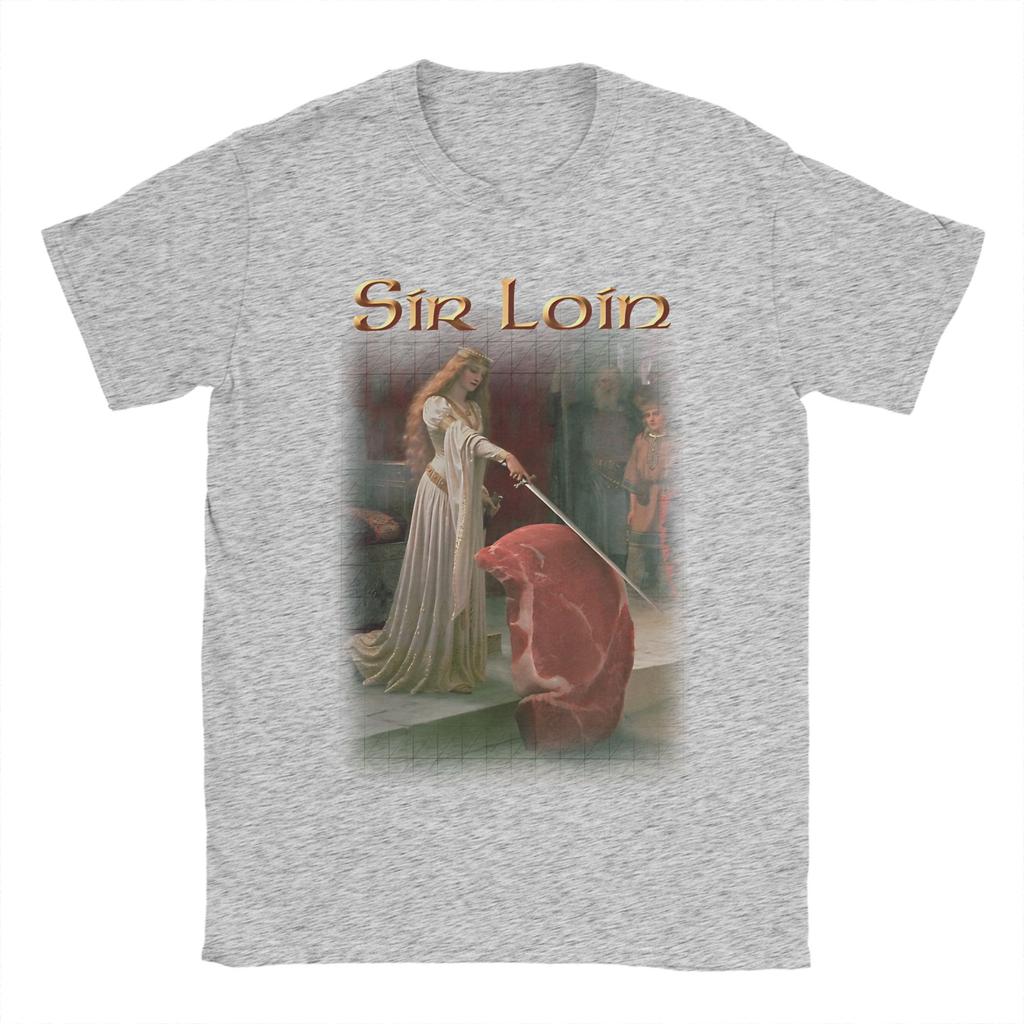 Sir Loin Steak TShirt Summer Fashion TShirts Unisexs Cotton O Neck Plus Size 5XL Clothing Short Sleeve Y2K Basic Tops