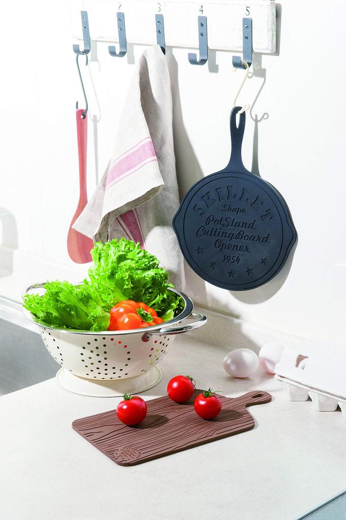 Seto Craft Trivet (Skillet), Black, SS-1001-BK, 20W x 28L x 0.5Hcm