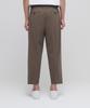 Musinsa Standard Loose Tapered Hidden Banding Crop Slacks [Light Brown]