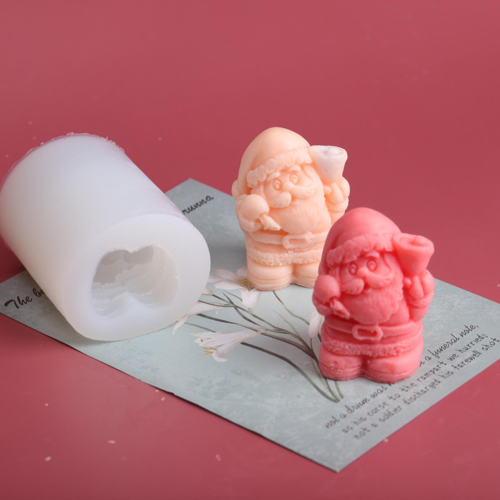 

Large Thick Santa Claus Resin Silicone Mold for DIY Candle Soap Chocolate Cake Baking Plaster Crafts Christmas Holiday Decor