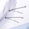 Charm Long Chain Tassel Dangle Earrings for Women Temperament Silver Color Stainless Steel Ear Line Jewelry Korea Fashion