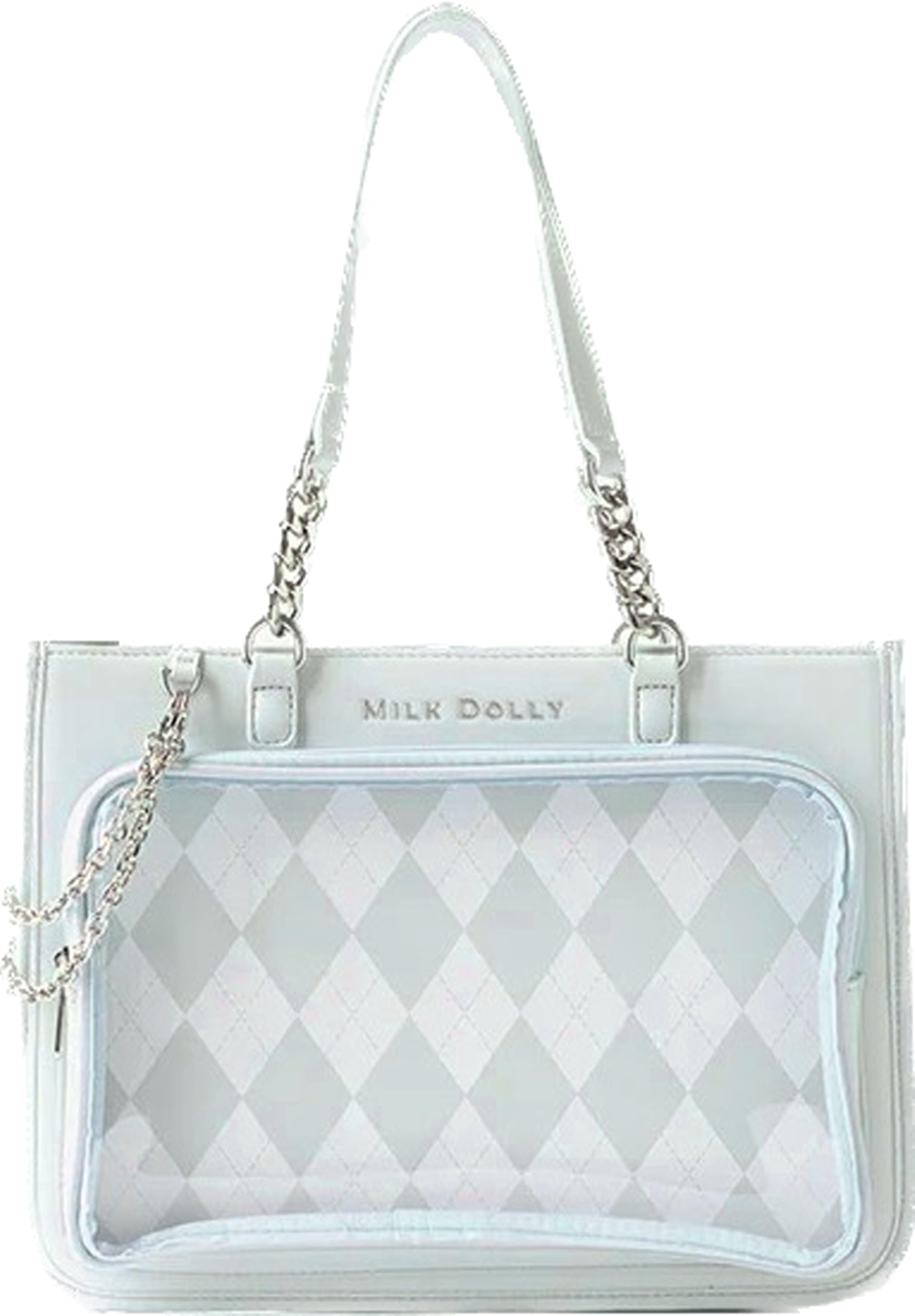 

G-Trigger FUYUUNEKO Argyle Ita Bag, Floating Cat MILKDOLLY Fuyuneko Saxophone Light Blue [Parallel Import]