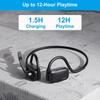 Bluetooth Headphones, Bluetooth V5.4 Wireless Headphones with Noise Cancelling Mic, 12H Playtime, 15.4mm Diaphragm Driver, Open Ear Headset for