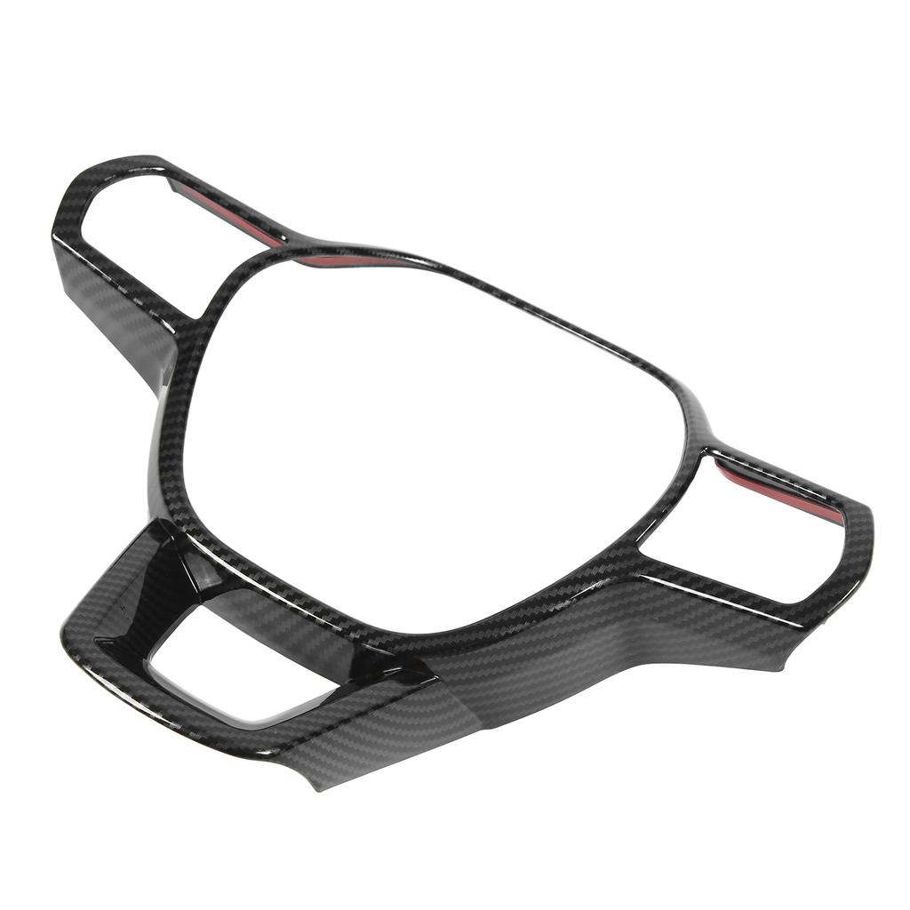 Steering Wheel Cover Frame Carbon Fiber Style ABS Stylish Wearproof Replacement for Civic 2022 LHD