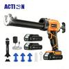 AKX0V Cordless Caulk Gun with High Brightness LED Light 250kg Force Electric Sealant Gun for Construction & DIY