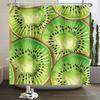 Fresh Fruits Shower Curtain Orange Banana Peach Watermelon Pattern Kids Bathroom Decor Waterproof Polyester Fabric 12 Hooks