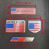 1 Stück Amerikanische Flagge Vereinigte Staaten Logo Aluminiumlegierung Autoaufkleber Motorrad Metall Autoaufkleber Karosserie Dekorationsaufkleber