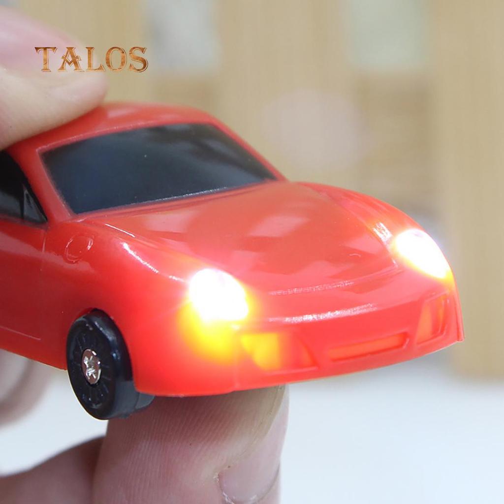 Car Model Pendant LED Light Sound Horn Key Chain Keychain Ring Bag Phone Decor Suspension Trinket
