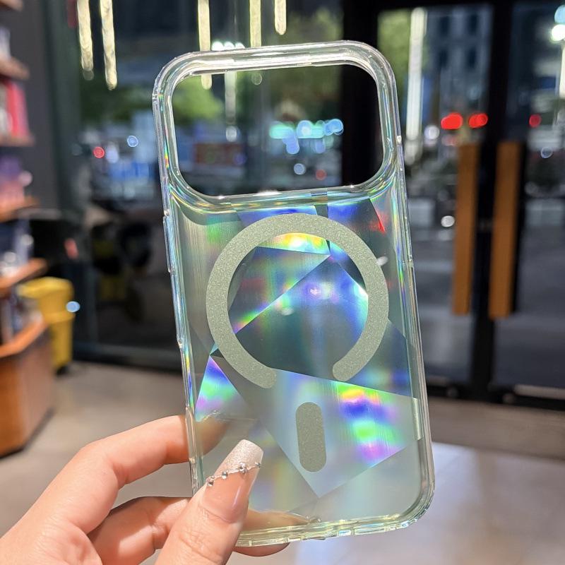 Neon-Farbverlauf Sommer N52 Magnetische Schutzhülle für iPhone 17 Pro Max