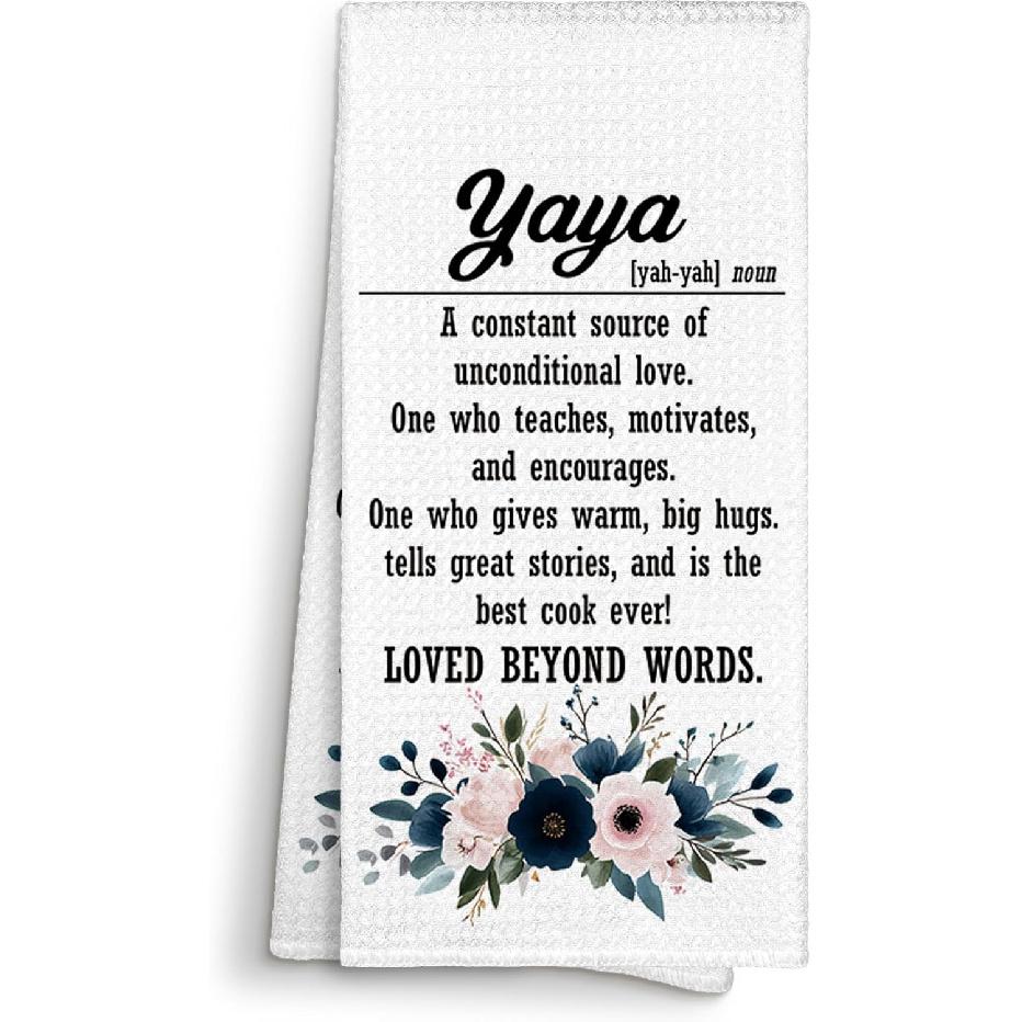 Godmother Definition Gifts Kitchen Towels Decorative 16x24, Godmother Dish Towel Cloths Dishcloths Tea Towel, Godmother Bathroom Kitchen Hand Towel