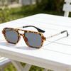 Retro Personalized HD Double Beam Hollow Women's Sunglasses Outdoor Neutral Street Photography Multi Color Sunscreen Glasses