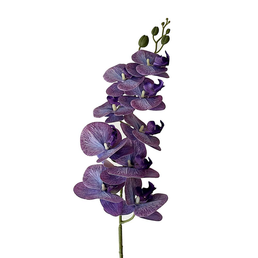 

Customizable Floral Decor Fake Flower Decoration Phalaenopsis Artificial Flower purple