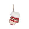 Cloth Craft Christmas Tree Ornament Hangging Delicate Christmas Decoration Handmade Boots and Hat Designs Christmas Caps Pendant