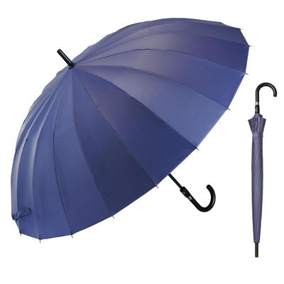 Parapluie long Waterfront Parapluie MOINS C'EST PLUS Série Thunder 20 Night Navy 70cm Des performances qui peuvent résister au vent violent et à la neige de Toyama